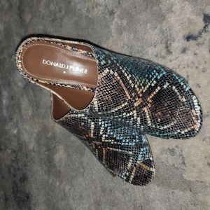 Donald J. Pliner Leather Mules